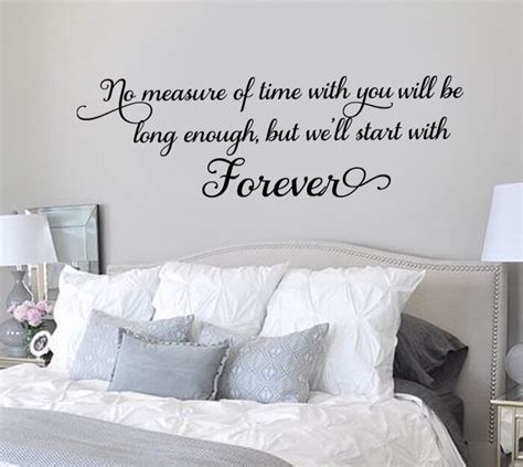 Wall Art Decor Decal Bedroom No Measure Of Time With You Will Be