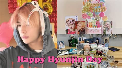 Stray Kids Hyunjin Birthday Vlog And Unboxing Youtube