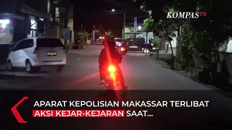 Polisi Terlibat Aksi Kejar Kejaran Dengan Pelaku Balap Liar Di Makassar