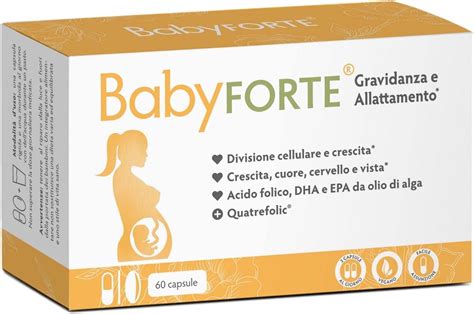 Babyforte Vitamine Gravidanza Integratore Vegano Capsule