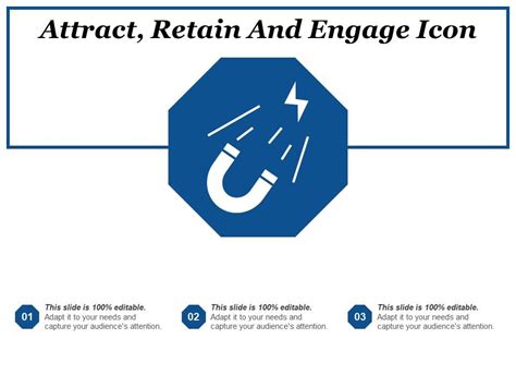 Attract Retain And Engage Icon Powerpoint Slide Presentation Sample Slide Ppt Template