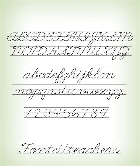 Fonts4Teachers | Cursive Writing Family Font | 6 Teacher Fonts