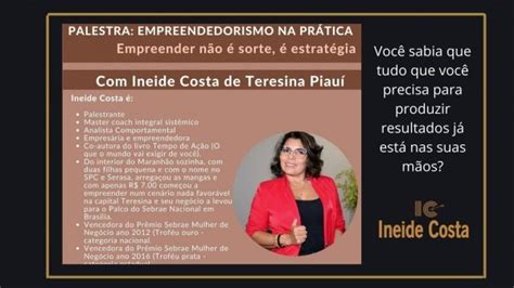 Palestra Empreendedorismo na prática Empreender não é sorte é