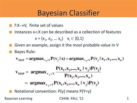 Ppt Bayesian Classifier Powerpoint Presentation Free Download Id1959794