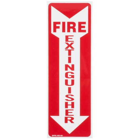 Fire Extinguisher Arrow Signs 3 Pack Home Improvement