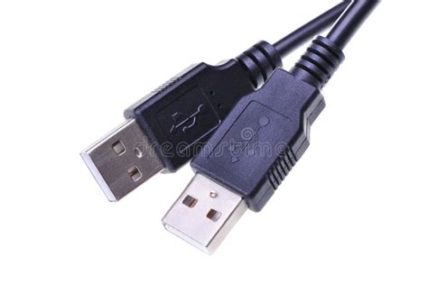 Usb macro cable connection stock image. Image of background - 124944737