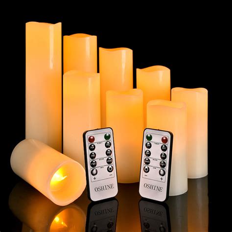 Buy Oshine Led Candles Flameless Candles H 4 5 6 7 8 9 Set Of 9