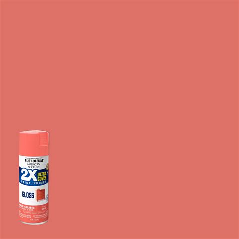 2 Pack Value Rust Oleum American Accents Ultra Cover 2x Gloss Coral