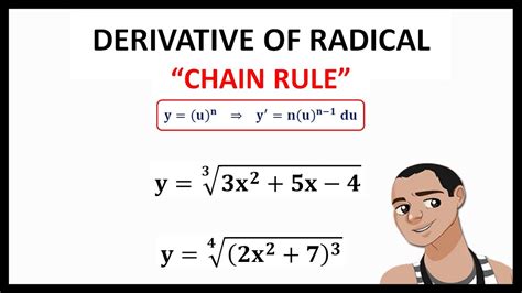 Derivative Of Radical The Chain Rule Youtube