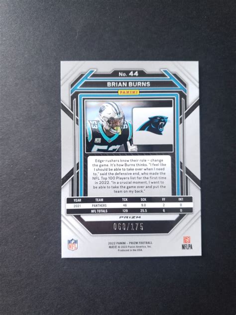 2022 Panini Prizm Hyper Prizm 44 Brian Burns 175 For Sale Online EBay