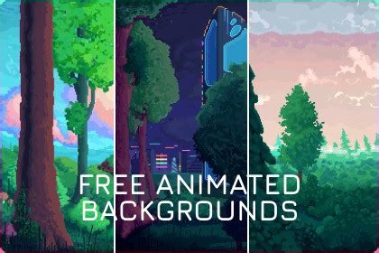 Download : Animated Pixel-Art Backgrounds | Free