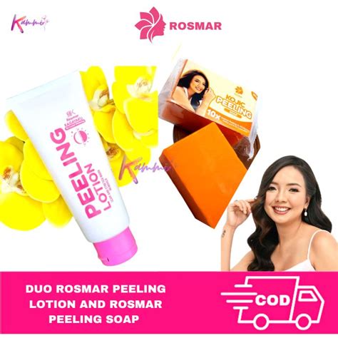 Duo Rosmar Peeling Lotion And Rosmar Kojic Peeling Soap Instant