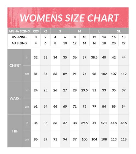 Size Chart Womens – Spyder Australia