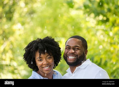 Portrait of a happy African American couple smiling Stock Photo - Alamy