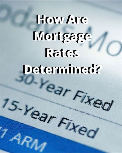 Mortgage rates are determined by credit score, loan-to-value ratio, inflation, and more ...