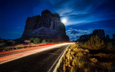 Wallpaper Landscape Sunset Night Rock Nature Reflection Sky