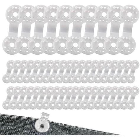 50 Pièces Clips Pour Toile D ombrage Clips De Fixation Pour Bache