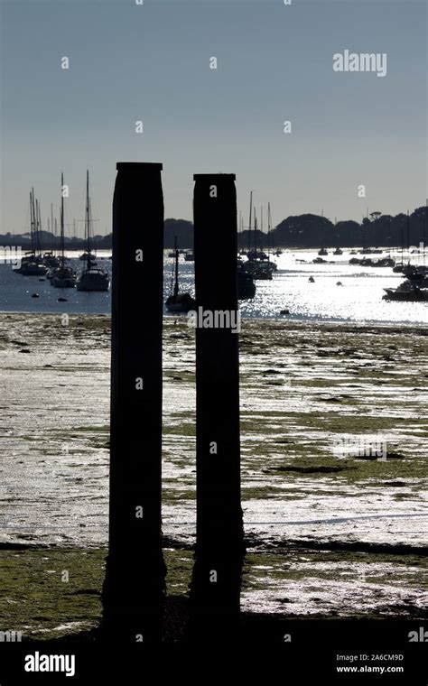 Bosham Harbour Moorings Stock Photo - Alamy