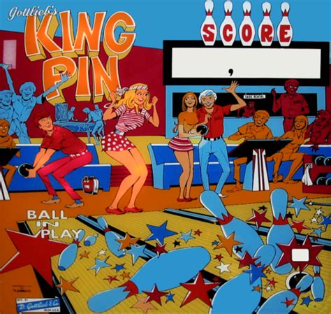 King Pin Gottlieb 1973 Backglass Resources Virtual Pinball Universe