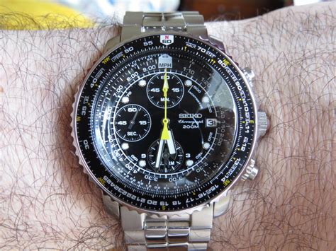 Seiko SNA411 FlightMaster Chronograph Watch Review WatchReviewBlog