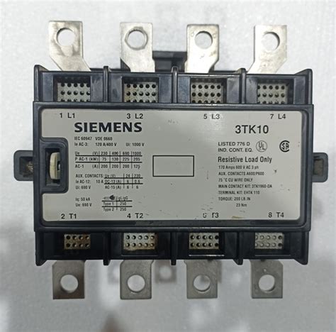 Siemens 3tk 10 Contactor At Best Price In Bhavnagar Gujarat Raj