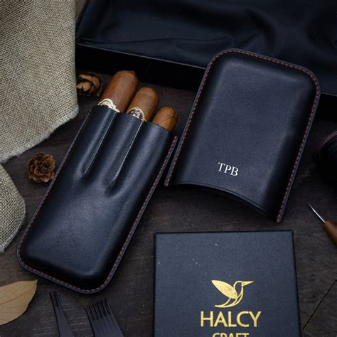 Luxury Cigar Case Custom Cigar Cover Personalized Leather Cigar Case