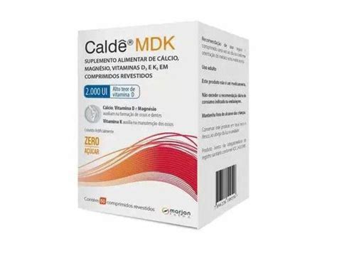 Caldê MDK 2 000UI 60 Comprimidos Marjan Farma Vitaminas A Z