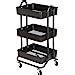 Amazon DESIGNA 3 Tier Metal Rolling Utility CartHeavy Duty