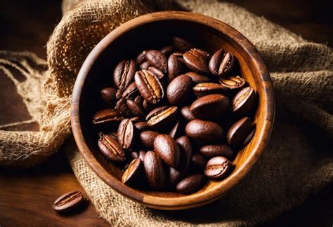 Premium Photo Raw Cocoa Beans In Sackcloth Bag And Bowl With Cacao