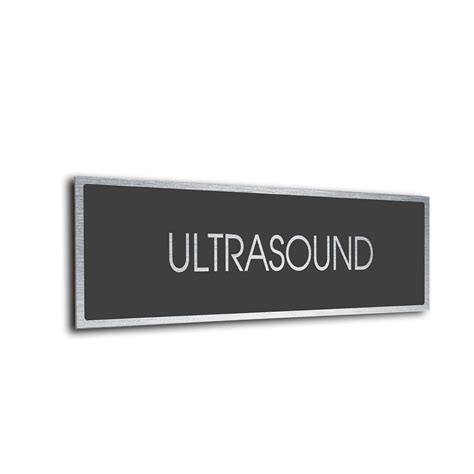 Ultrasound Door Sign. Clearly label every room in your facility with our stylish modern door ...