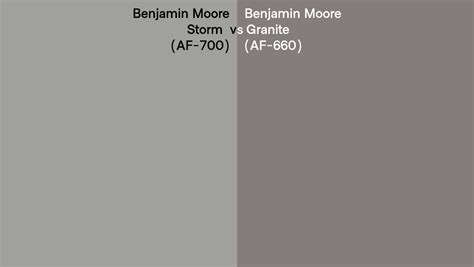 Benjamin Moore Storm Vs Granite Side By Side Comparison