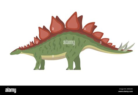 Dinosaurio Stegosaurus Ilustración Vectorial De Un Estegosaurio De Dinosaurio Prehistórico