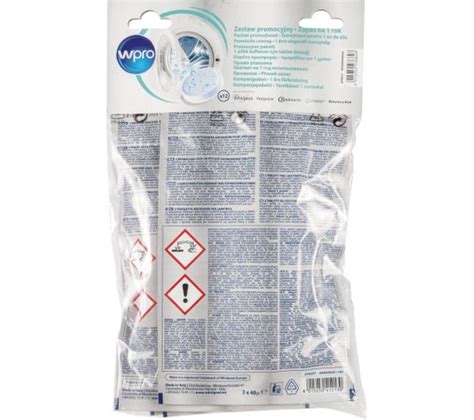 Nettoyant Lave Linge Wpro Lot Sachets De Tablettes Accessoire