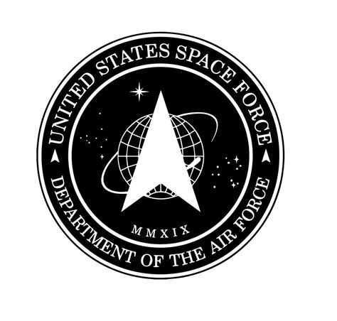 Us Space Force Logo Svg Official Emblem Dxf Png Digital Download For