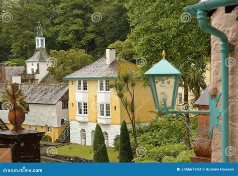 Portmeirion Village And Gardens Portmeirion Wales Stock Image Image