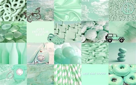 Pastel Green Aesthetic Desktop Wallpapers - Top Free Pastel Green ...