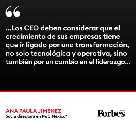 Ana Paula Jim Nez Socia Directora En Pwc Mexico Escribe En Redforbes