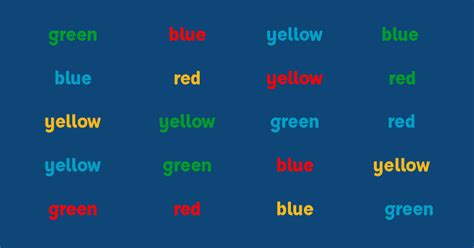 Stroop Color Word Test Can You Ace This Color Challen Quiz