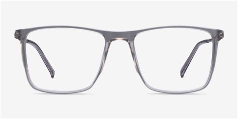 Cooper Carré Clear Gray Monture Lunettes De Vue Pour Hommes Eyebuydirect Canada