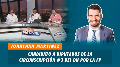 Jonathan Martínez Candidato a diputado de la circunscripción 3 del DN