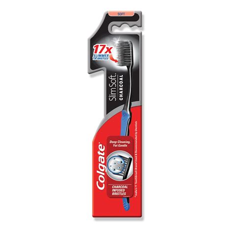 Buy Colgate Slim Soft Charcoal Black Toothbrush Online At Desertcartuae