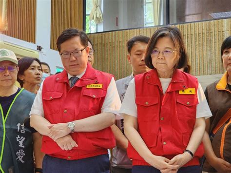 影／致災豪雨重創南投 蔡英文勘災感謝志工物資調配 卡努餘威釀災 生活 聯合新聞網