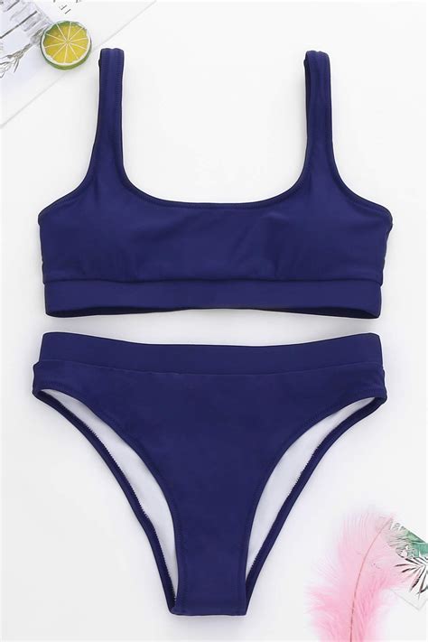 Snapklik High Waisted Bikini For Women Tummy Control Bottoms Push