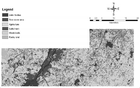 Land Use/Land cover map of Prithipur and surrounding area, Tikamgarh ...