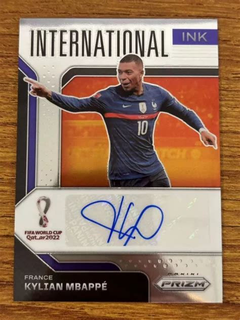 2022 PANINI PRIZM FIFA World Cup Qatar Kylian Mbappe International Ink