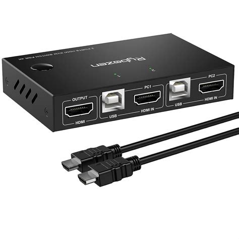 Rybozen Hdmi Kvm Switch Usb 2 Porte4k 30hz Kvm Commutatore 2 In 1