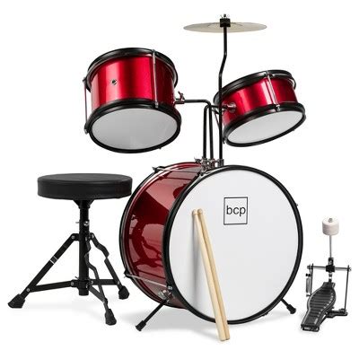 Best Choice Products Kids Beginner 3-piece Drum, Musical Instrument Set ...