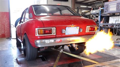 1974 Rotary Swapped Corolla Hits The Dyno Youtube