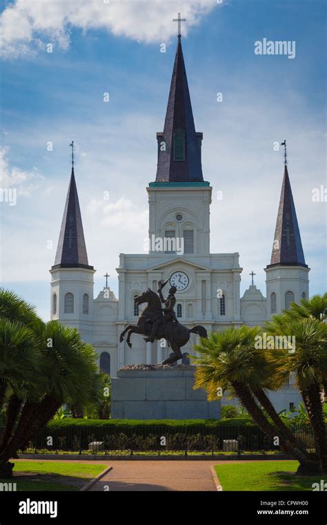 Saint Louis Cathedral on Jackson Square in New Orleans Stock Photo - Alamy