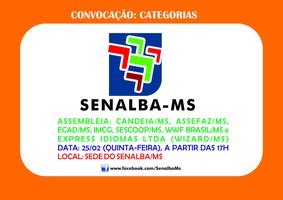 SENALBA MS Convocação Categorias da base do SENALBA MS